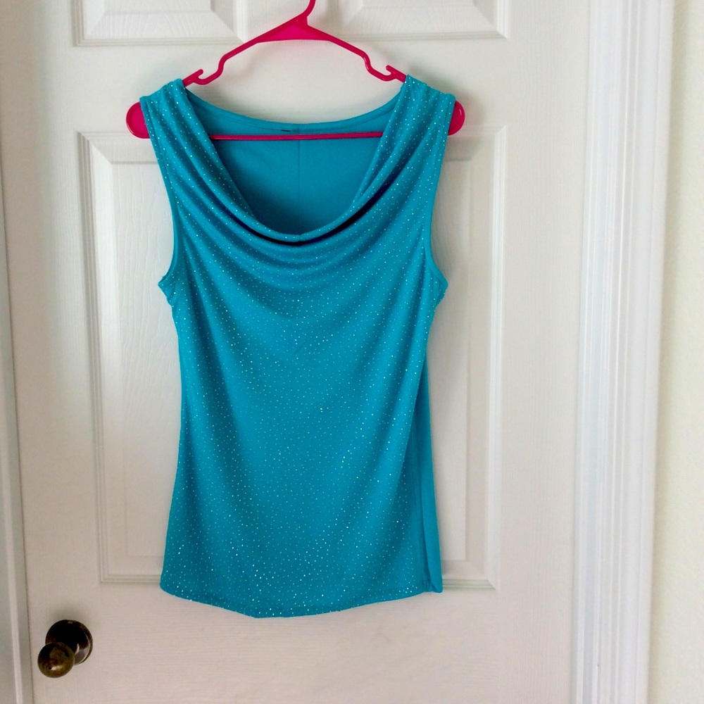 Turquoise summer top for n Size M